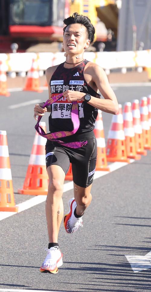 国学院大3区の山本歩夢（代表撮影）