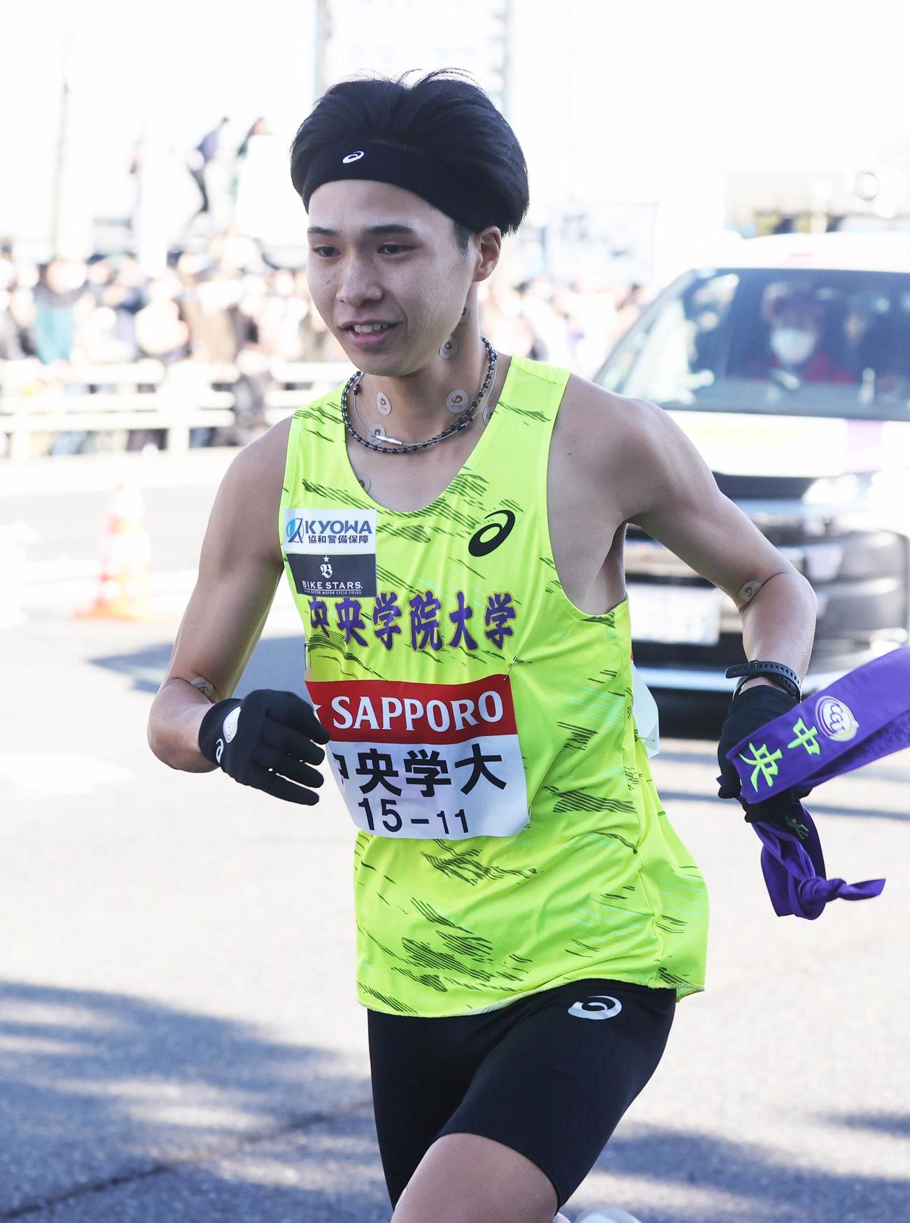 第101回箱根駅伝　往路　中央学院大4区の太田翔（代表撮影）