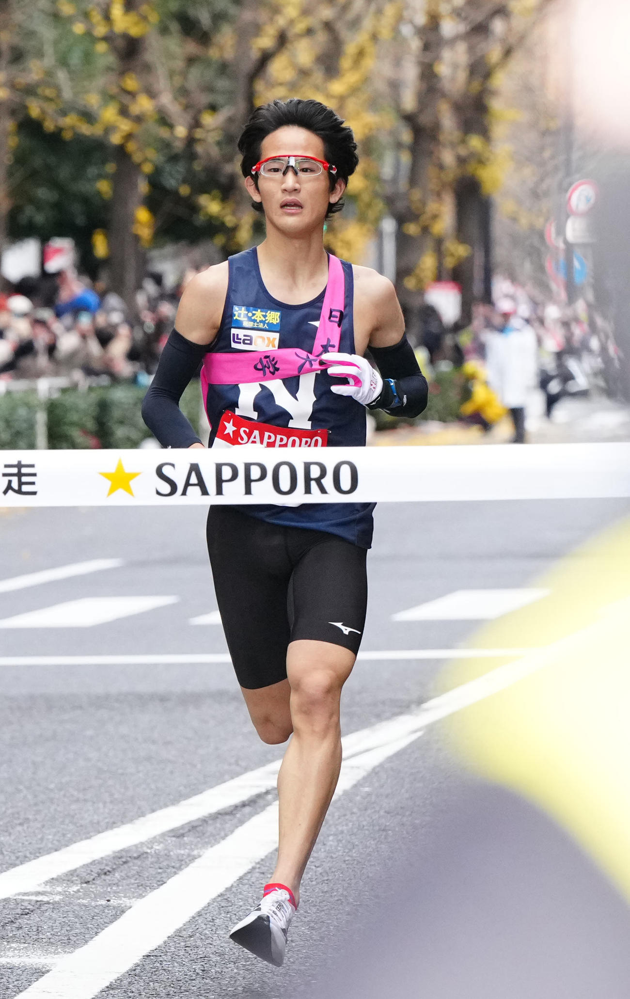 総合20位でゴールする日大10区山口彰太