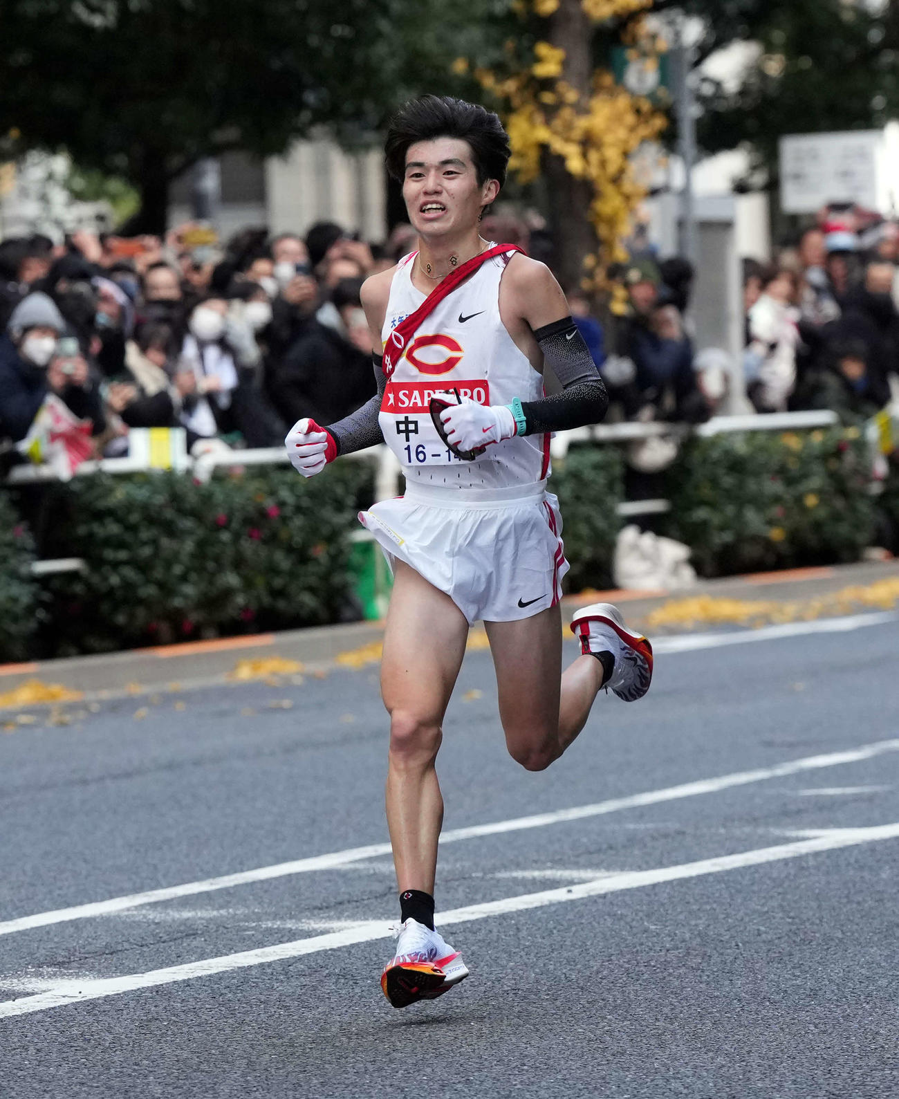 5位でゴールした中大・藤田（撮影・たえ見朱実）