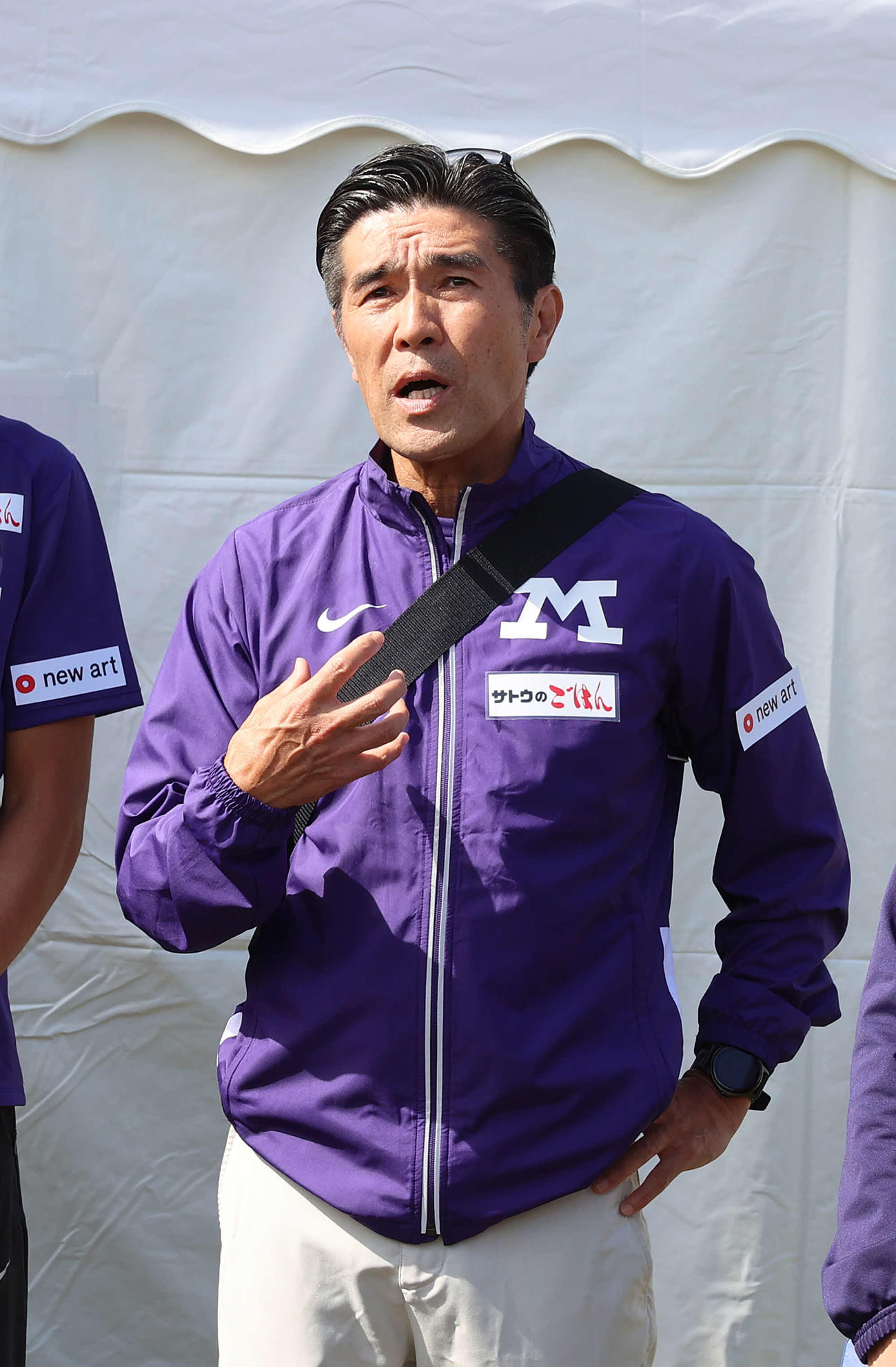 明大・園原健弘監督（2023年10月14日）