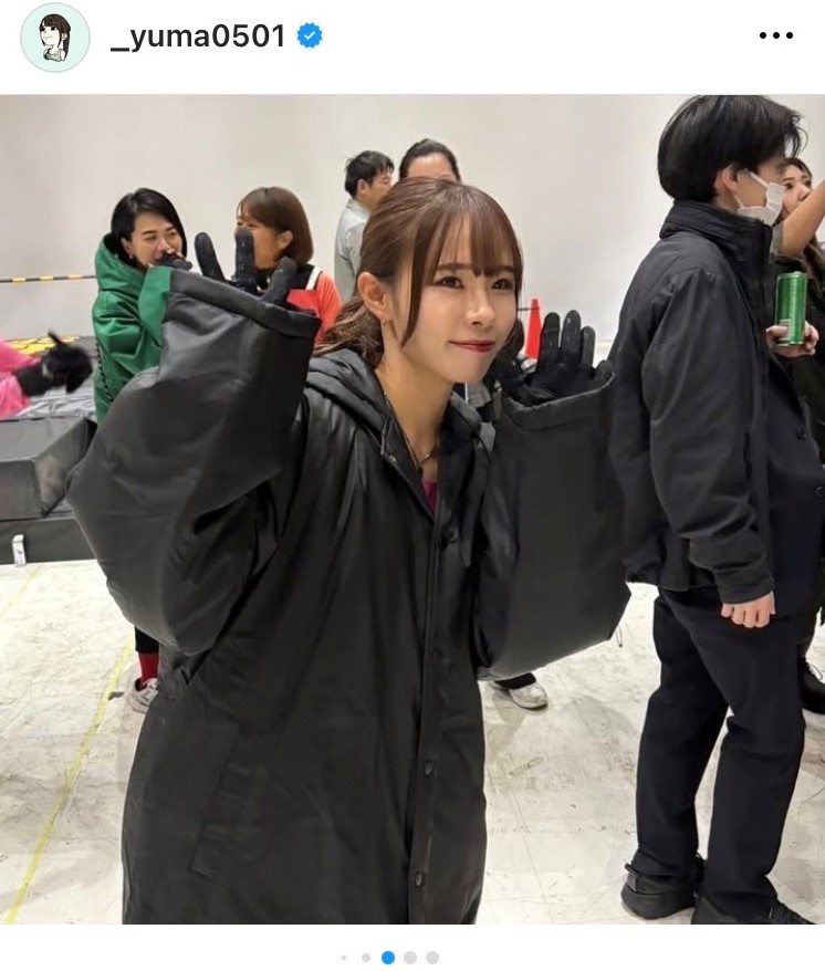 インスタグラムでTBS系「オールスター体育祭」に出演したことを報告した陸上女子の山本有真