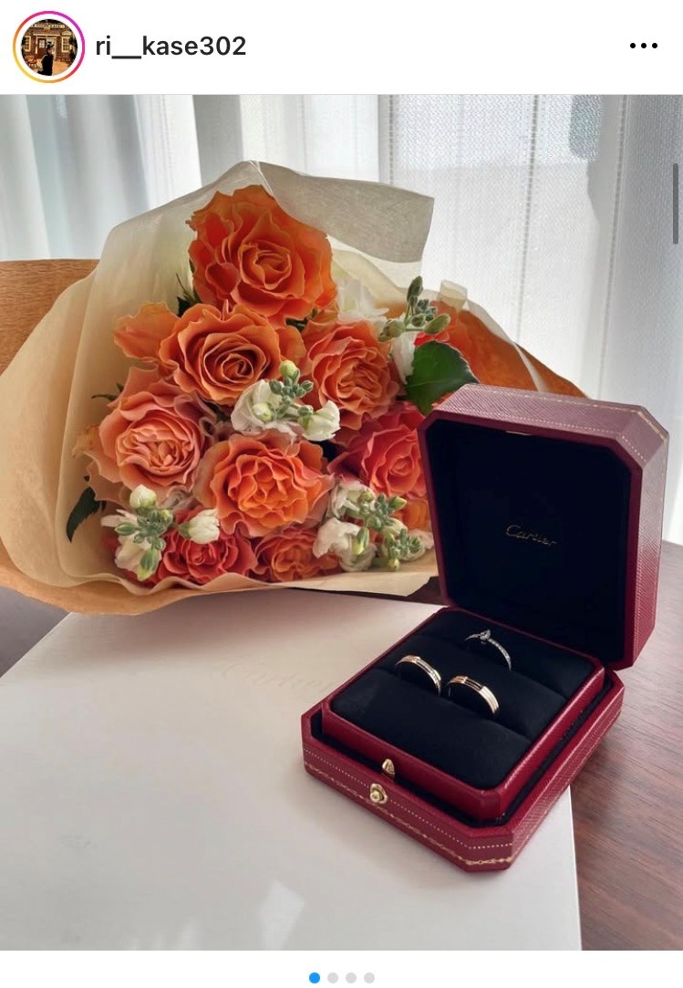 インスタグラムで陸上男子小林歩と結婚したことを報告した同女子の加世田梨花