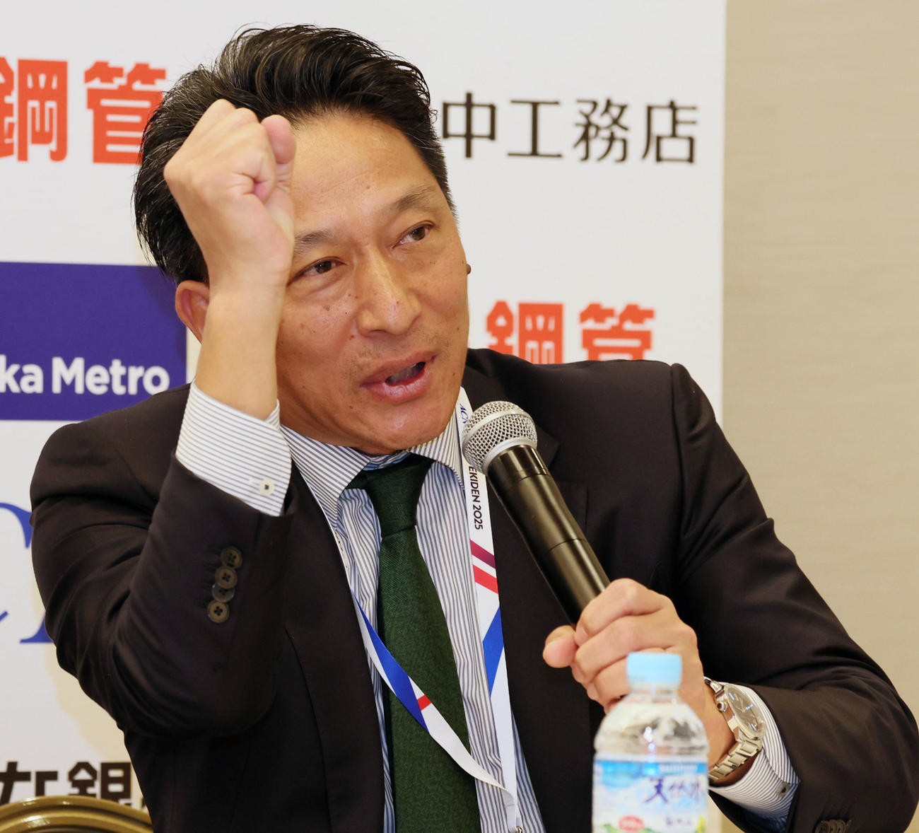 今回は作戦名を「わんぱく大作戦」と名付けた青山学院大学・原晋監督（撮影・加藤哉）