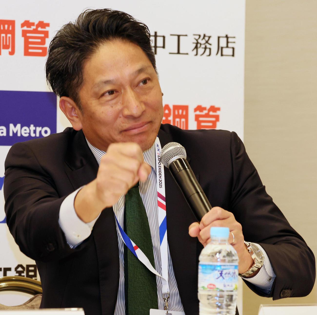 今回は作戦名を「わんぱく大作戦」と名付けた青山学院大学・原晋監督（撮影・加藤哉）