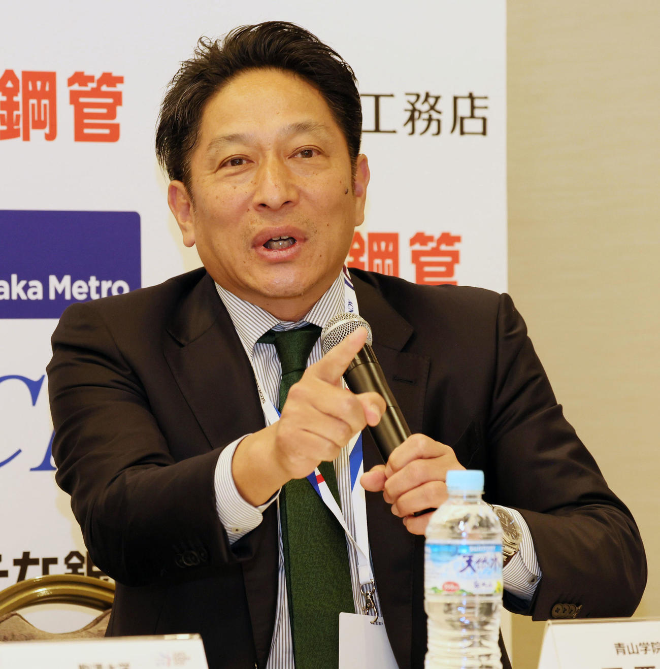 今回は作戦名を「わんぱく大作戦」と名付けた青山学院大学・原晋監督（撮影・加藤哉）