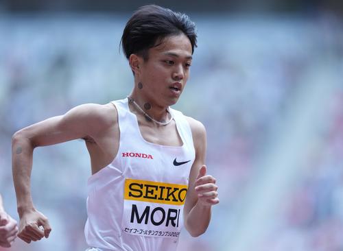 男子3000メートル、力走する森凪也（代表撮影）