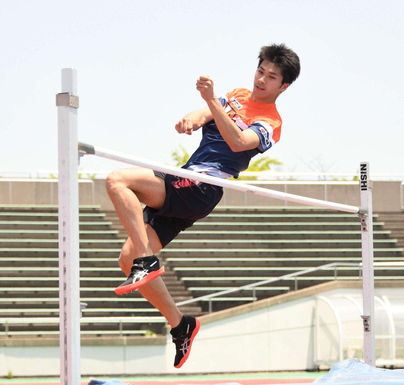 日本選手権に向けて練習する長谷川