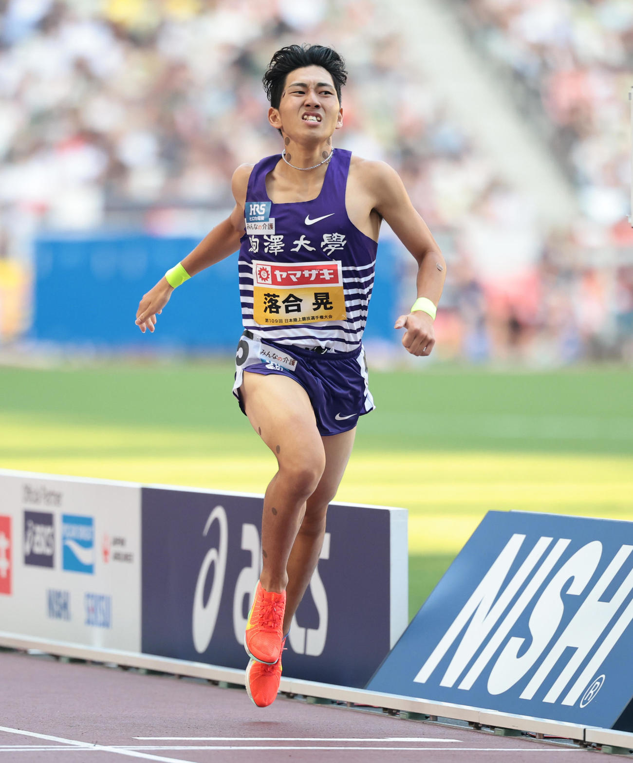 男子800メートル決勝で優勝した落合晃（代表撮影）