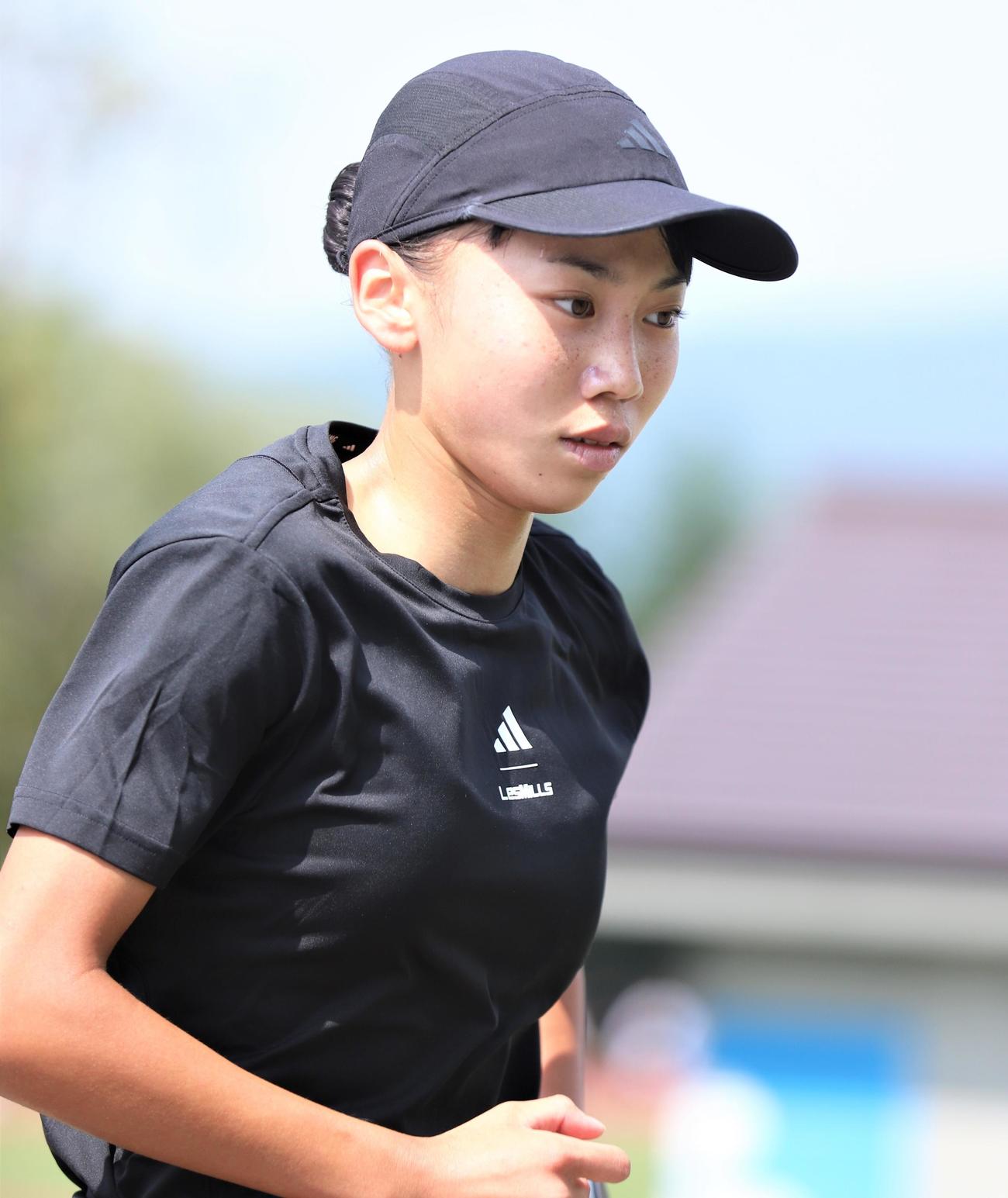 菅平合宿を公開した久保（撮影・藤塚大輔）