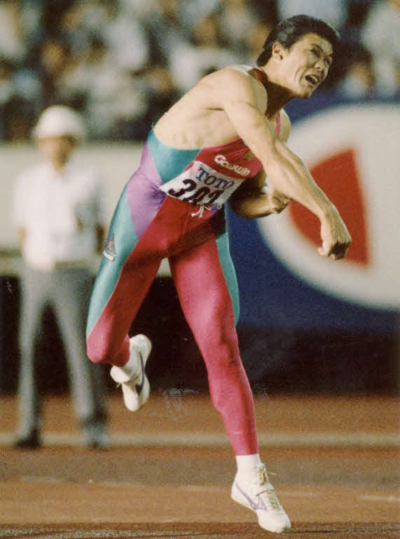 陸上男子やり投げ日本記録保持者の溝口和洋
