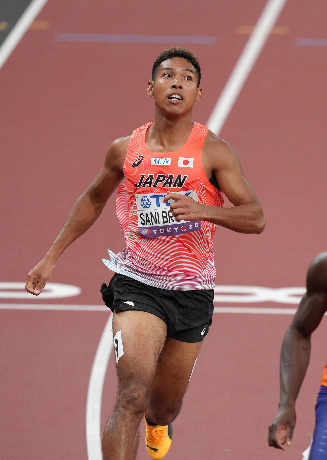 7位で予選敗退のサニブラウン（撮影・足立雅史）