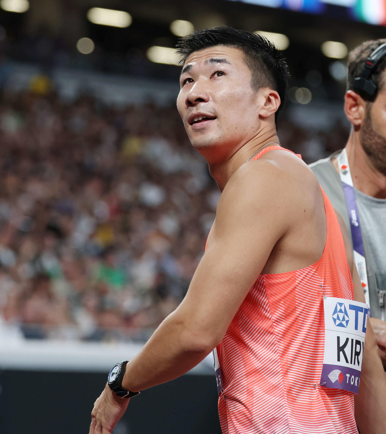 男子100メートル予選　5位で予選敗退となった桐生（撮影・宮地輝）