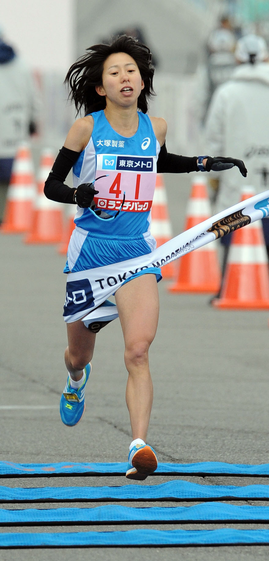 東京マラソン　日本人女子最高の7位に入った伊藤舞（2014年2月撮影）