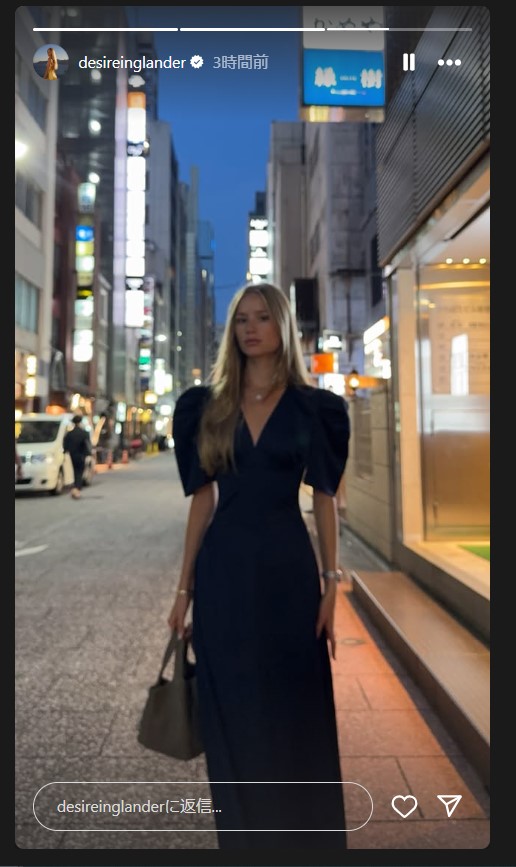 デシレ・イングランデルさんのインスタグラムから