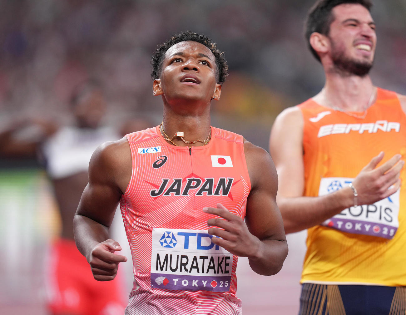 男子110メートル障害決勝　5着の村竹ラシッド