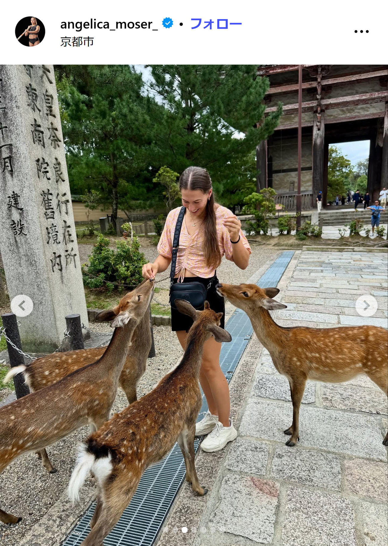 アンジェリカ・モザーのインスタグラムから