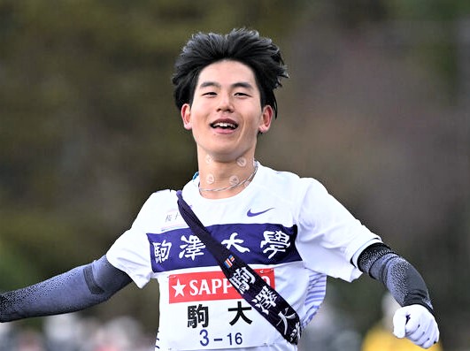 出雲駅伝で6区にエントリーされた駒大・山川（2023年1月撮影）