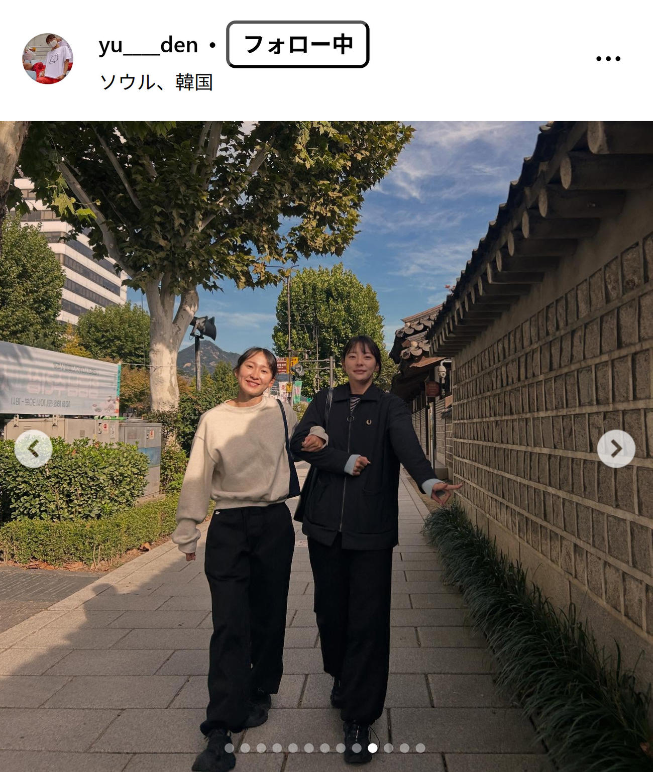田中佑美のインスタグラムから
