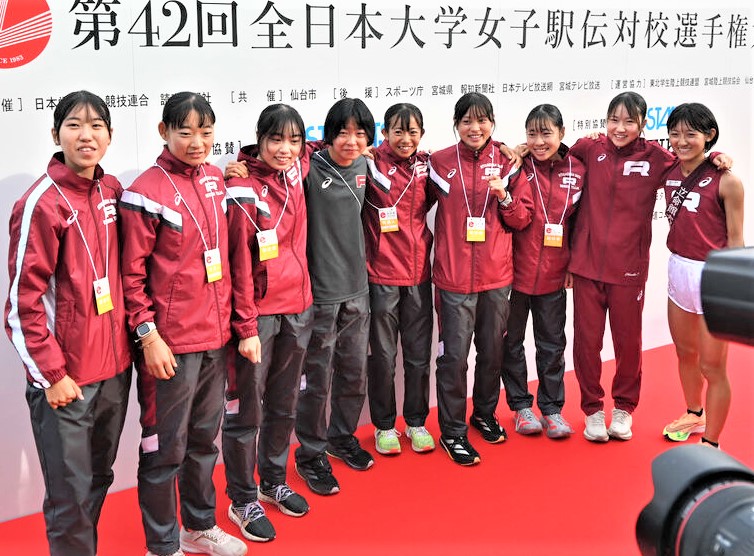 全日本大学女子駅伝を9年ぶりに制した立命館大（2024年10月撮影）
