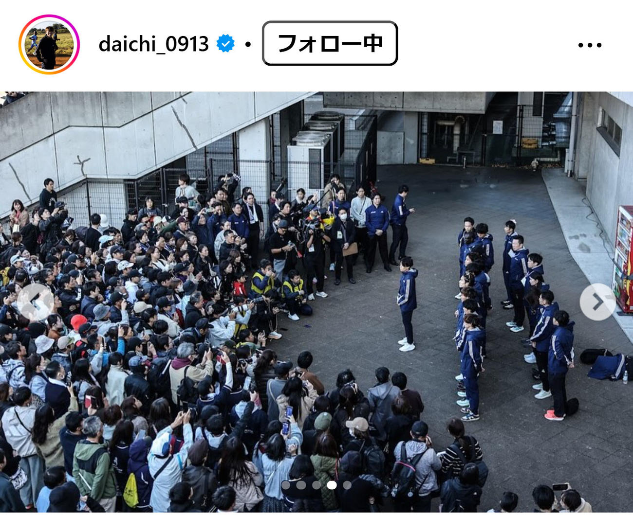 神野大地のインスタグラムから