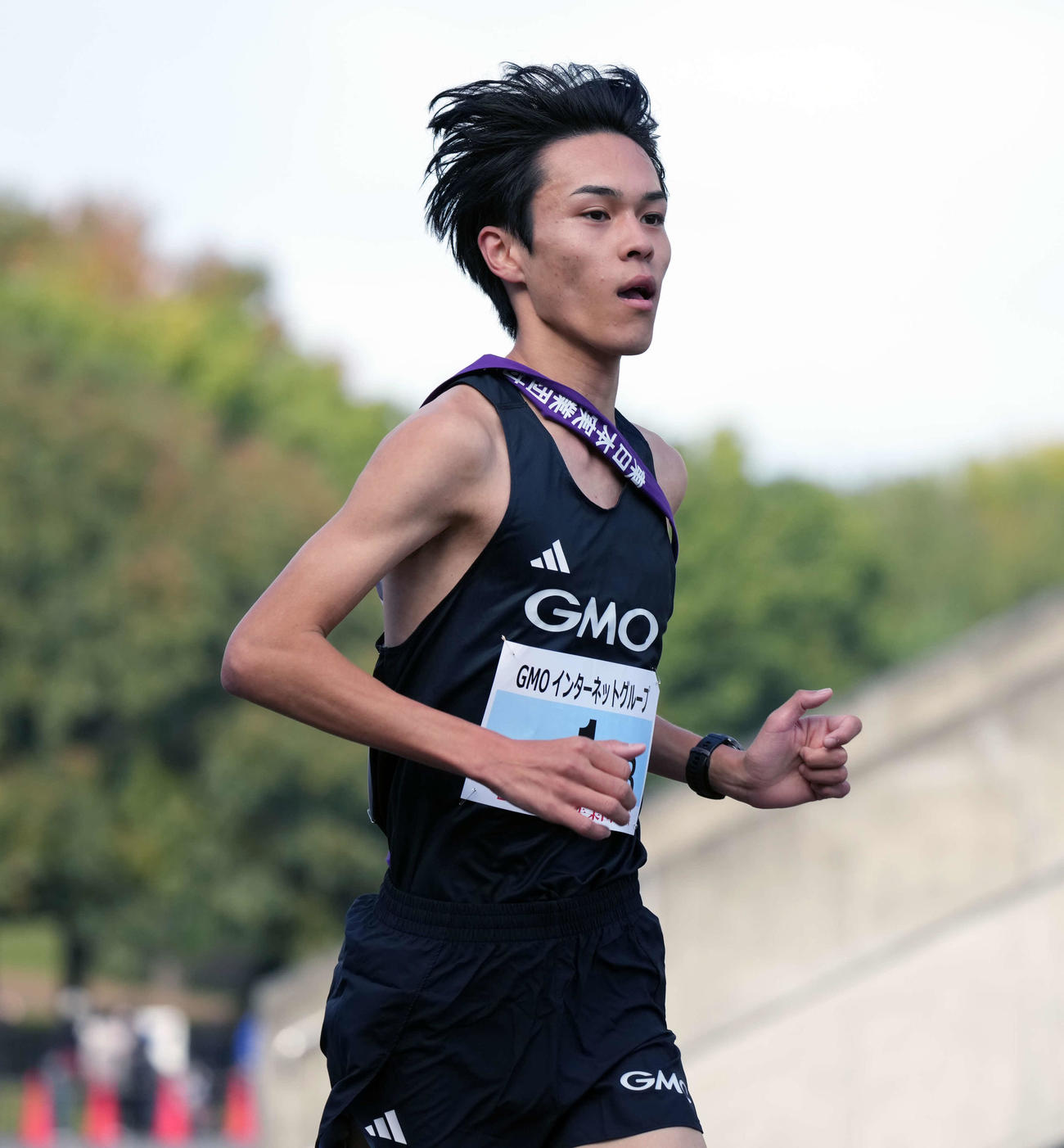 力走する3区GMO・太田蒼生（撮影・小島史椰）