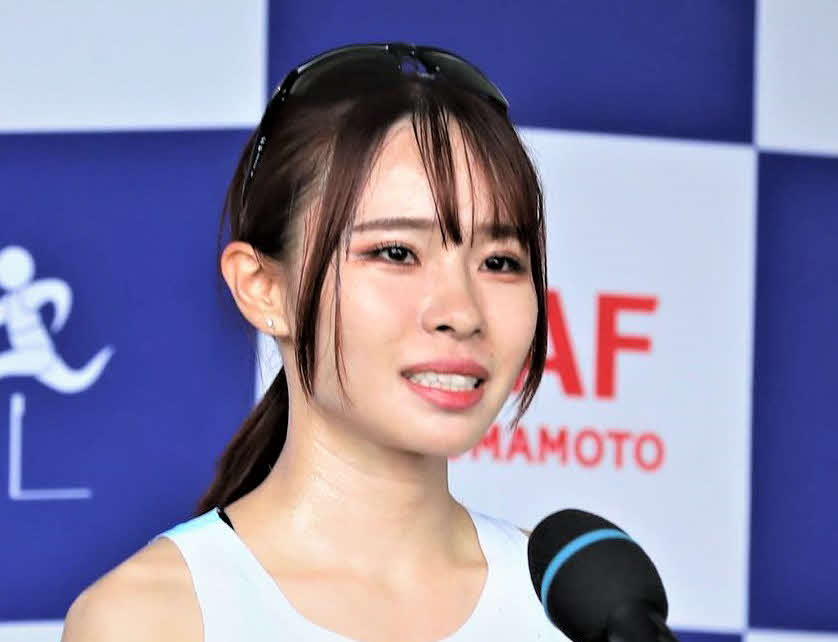 陸上女子長距離の山本有真（2025年4月撮影）