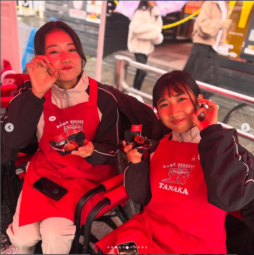 田中佑美選手のインスタグラムから