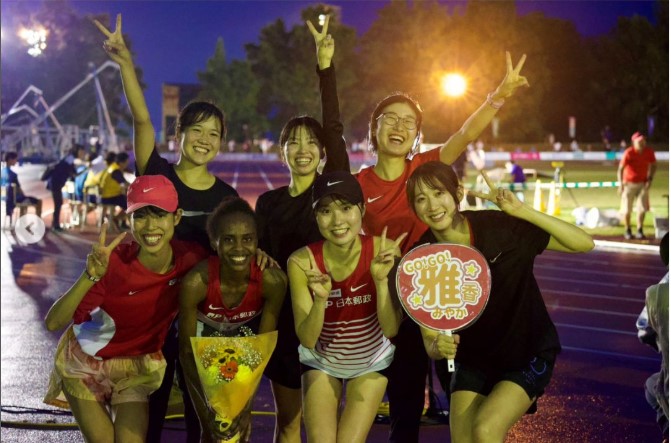 日本郵政グループ女子陸上部のインスタグラムから