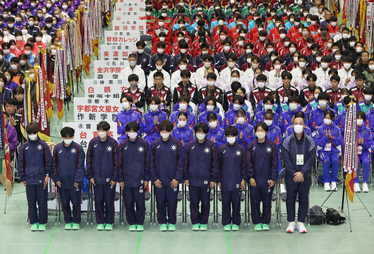 前回女子優勝の長野東（撮影・上山淳一）