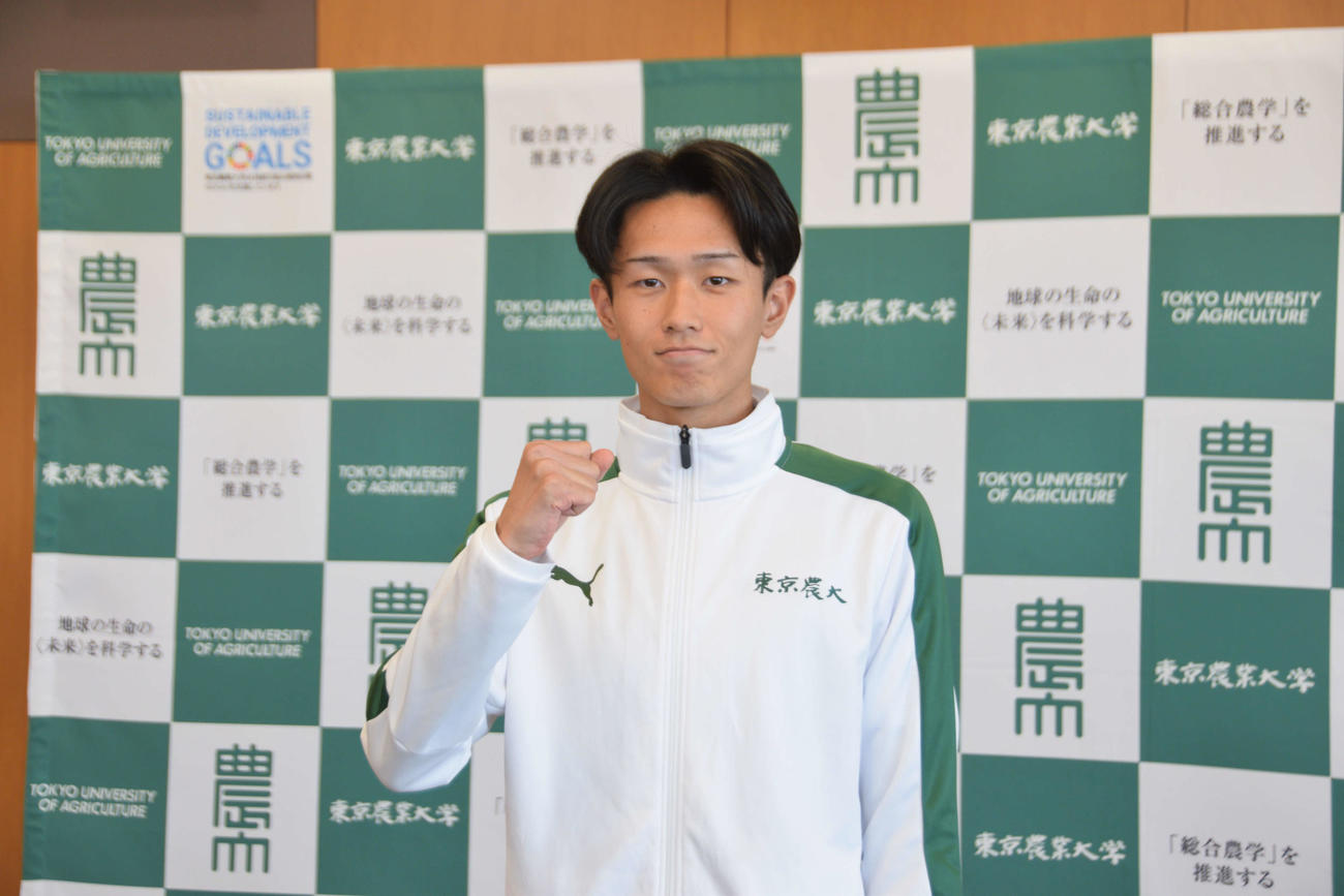 2年ぶりの箱根駅伝に意気込んだ東農大・前田（撮影・泉光太郎）