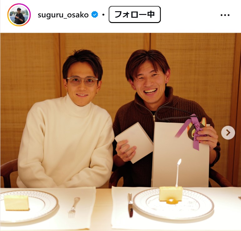 大迫傑のインスタグラムから