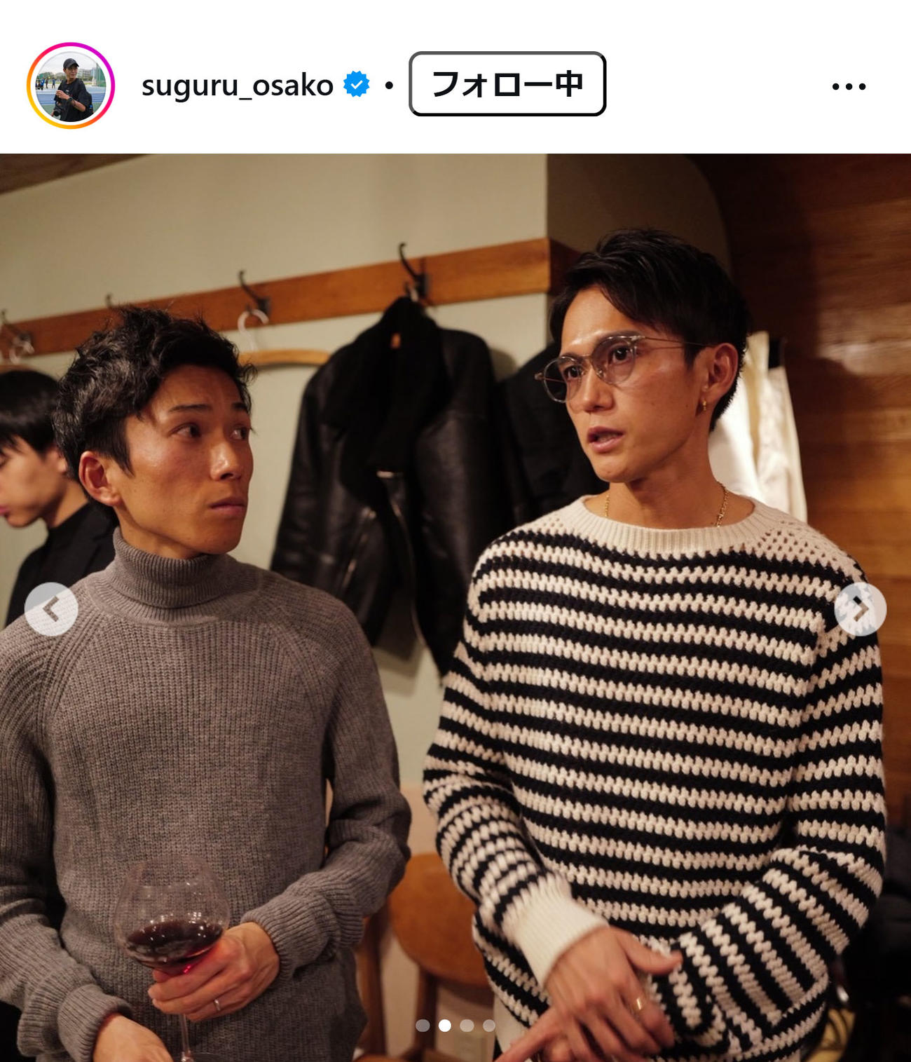 大迫傑のインスタグラムから