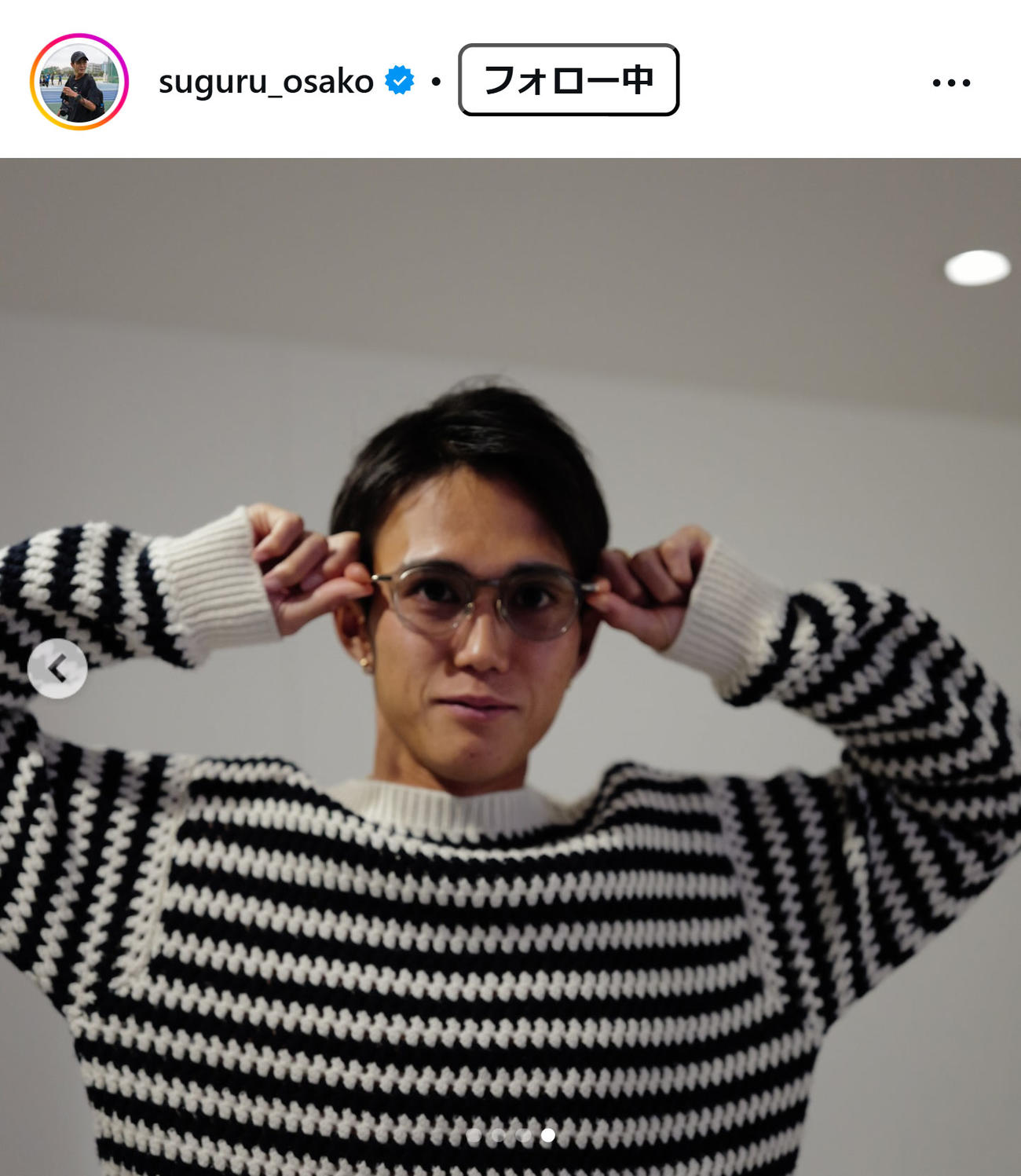 大迫傑のインスタグラムから
