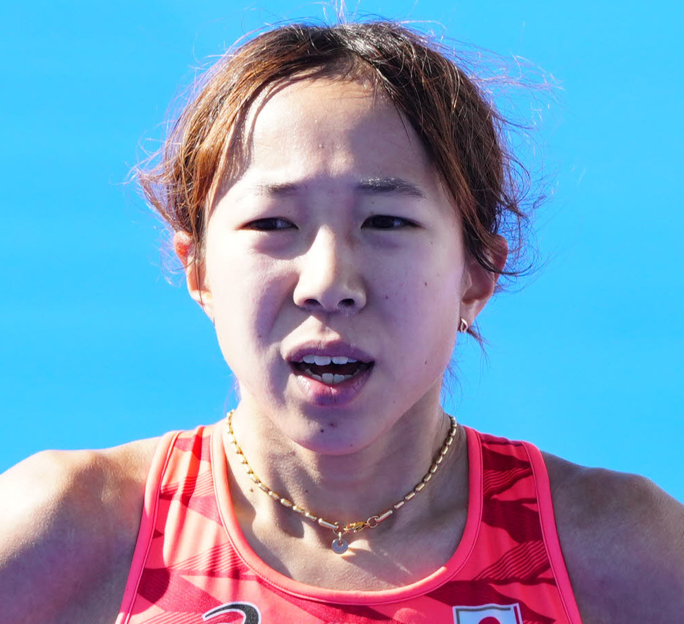 パリ五輪　女子マラソンで6位入賞した鈴木（24年8月11日撮影）