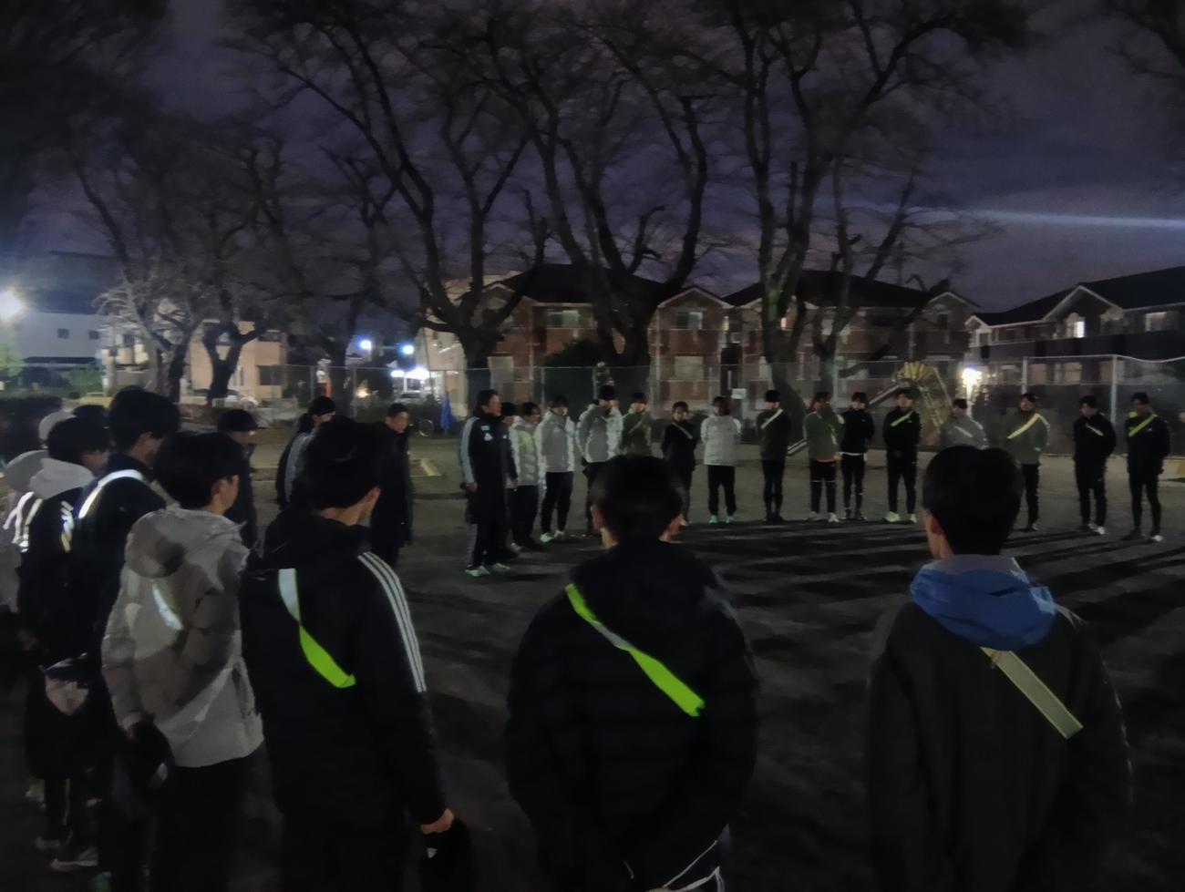 箱根駅伝3連覇後に再始動した青学大（撮影・泉光太郎）