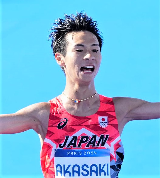 陸上男子長距離の赤崎暁（2024年8月撮影）