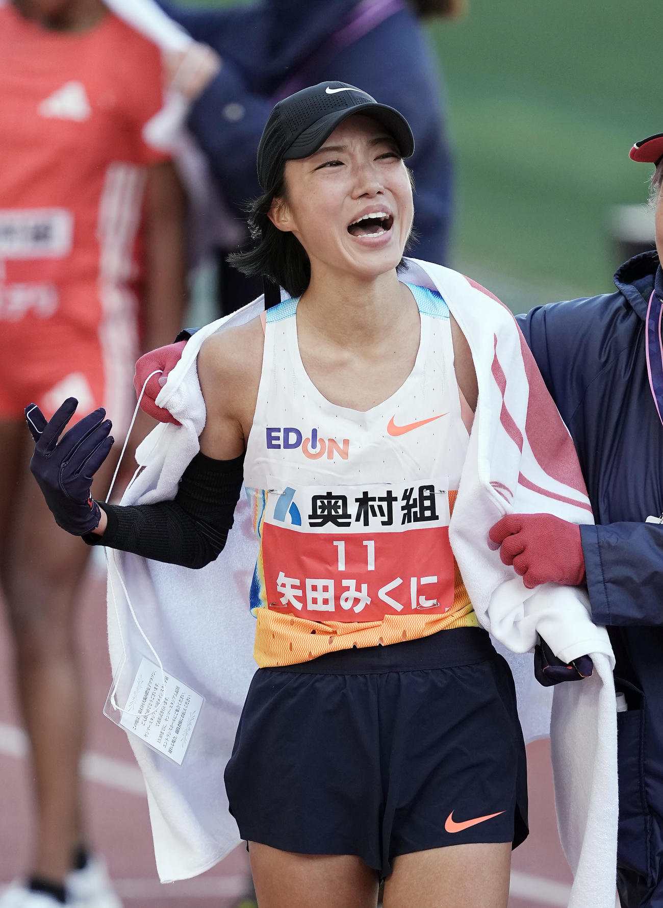 日本人トップの4位でゴールした矢田（撮影・前田充）