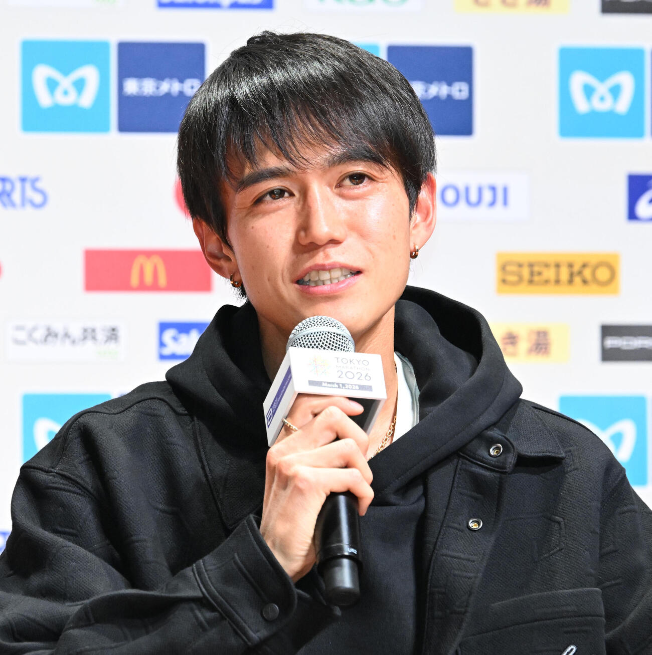 東京マラソン2026ファンミーティングに参加した大迫傑（撮影・千葉一成）