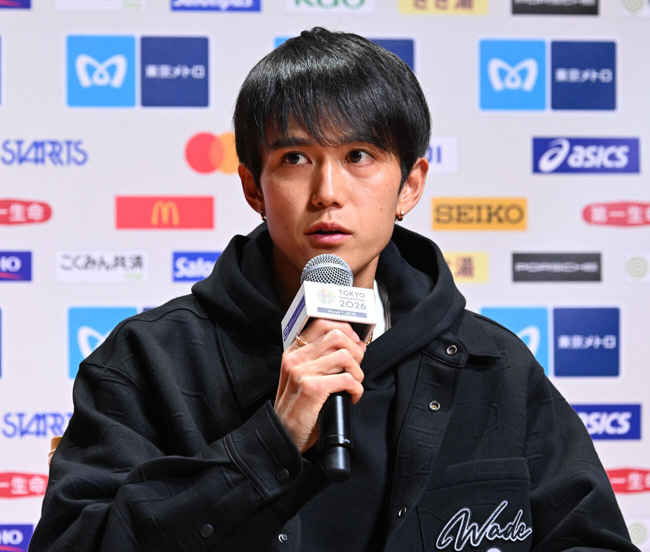 東京マラソン2026ファンミーティングに参加した大迫傑（撮影・千葉一成）