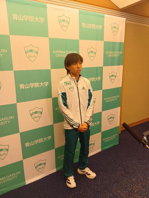 陸上】箱根駅伝V3青学大の黒田朝日「MGCに向けてやっていく」卒業後は