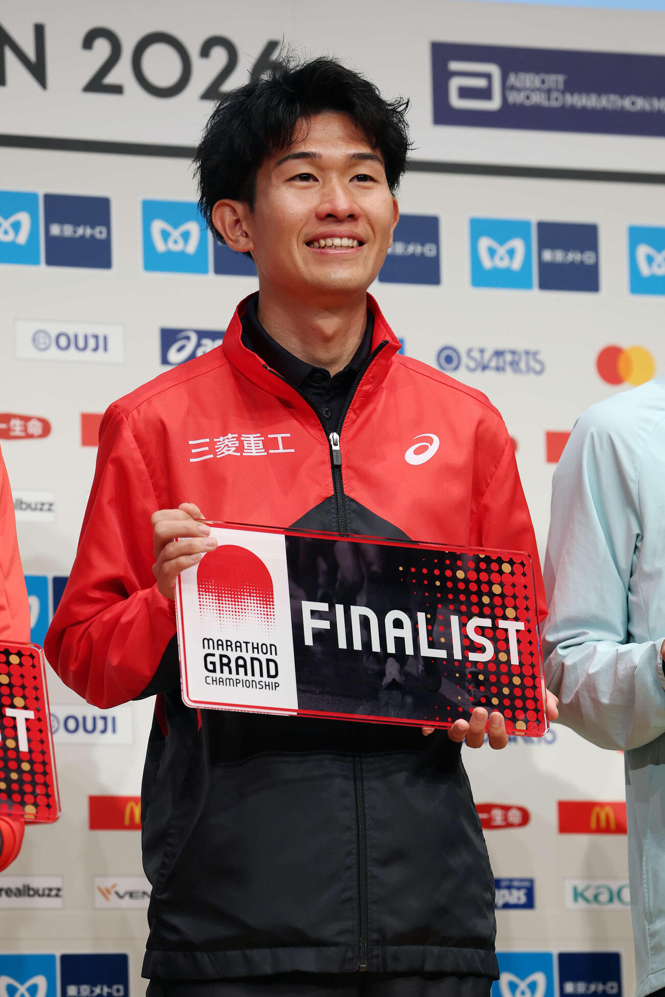 東京マラソン2026 MGC出場権を獲得し笑顔を見せる近藤（撮影・宮地輝）