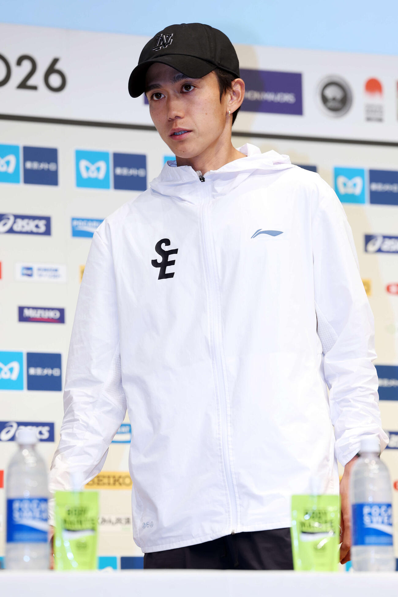 東京マラソン2026　会見に臨む日本人男子トップの大迫（撮影・宮地輝）