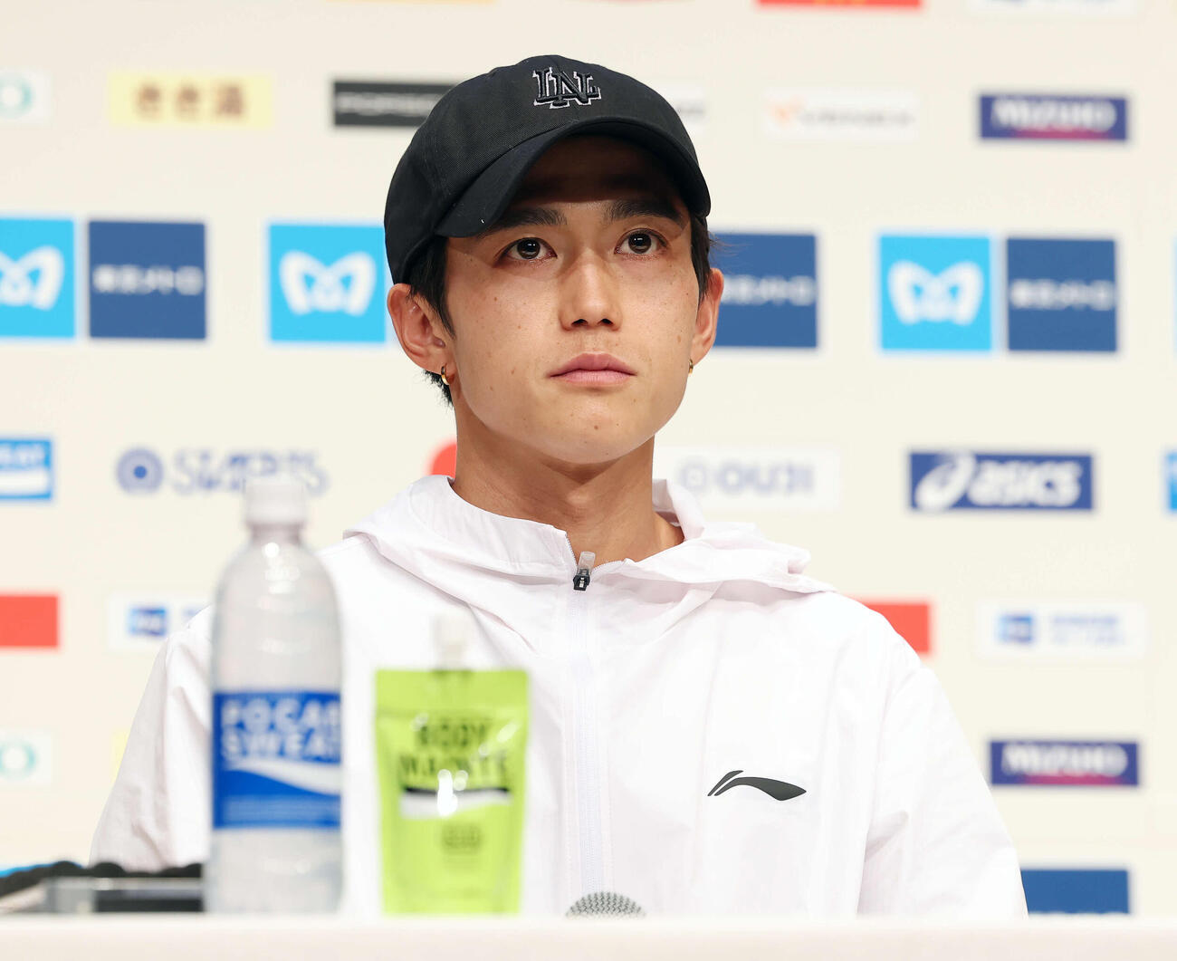東京マラソン2026　会見に臨む日本人男子トップの大迫（撮影・宮地輝）
