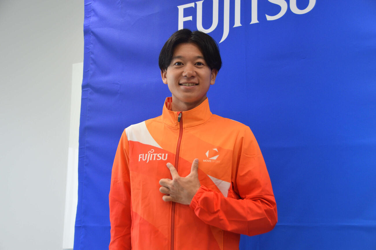 4月から富士通に入社する伊藤（撮影・泉光太郎）