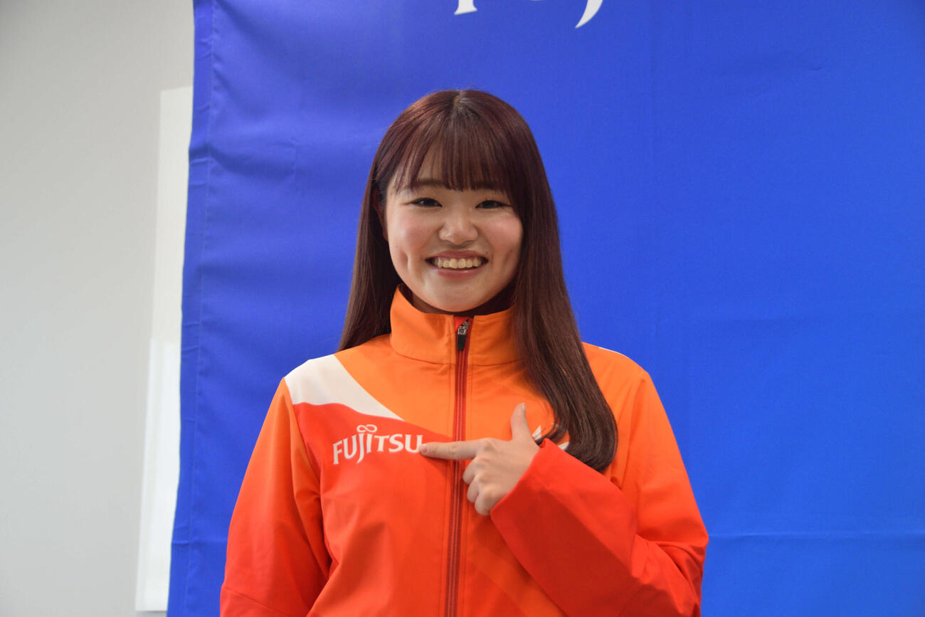 4月から富士通に入社する柳井（撮影・泉光太郎）