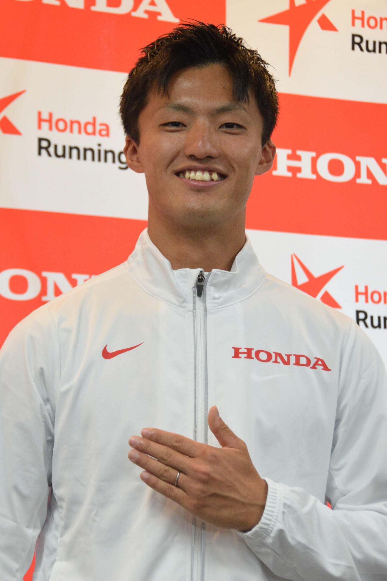 結婚発表したホンダ加入の東洋大・柳田（撮影・泉光太郎）