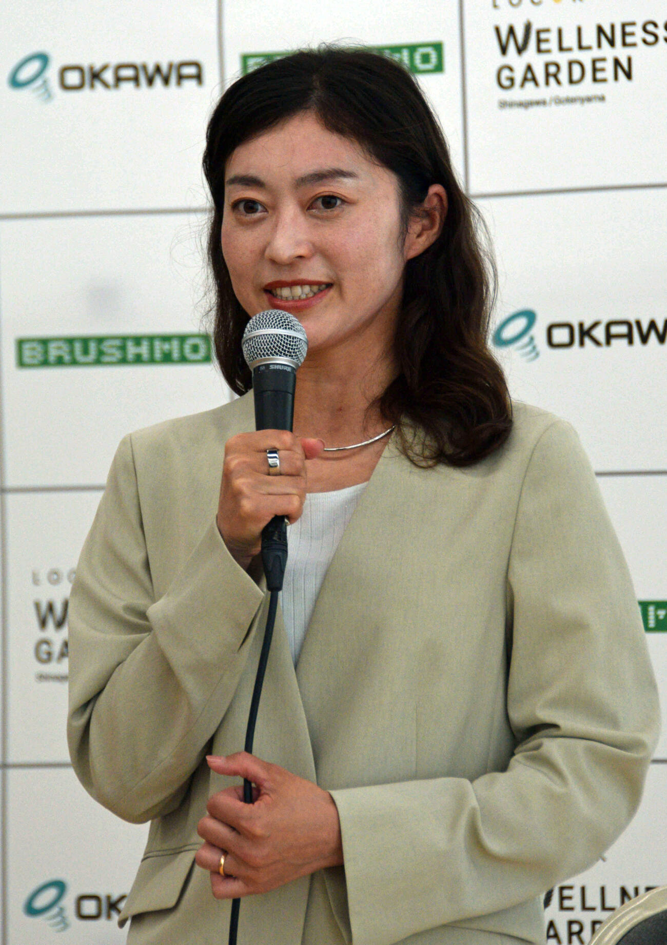 LOCOK陸上クラブ新体制の会見に出席した岡田久美子新監督