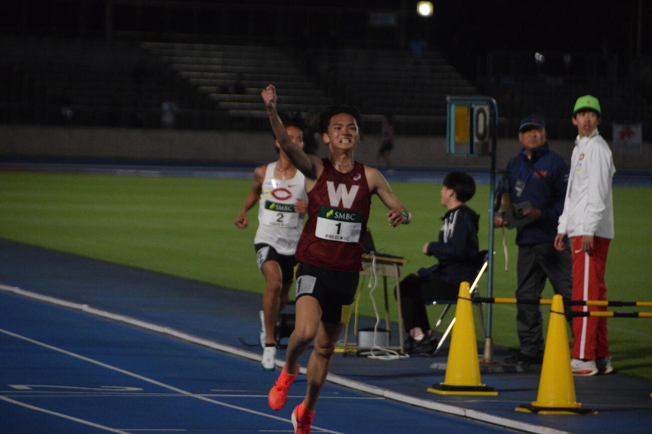 優勝した早大の山口竣平＝2026年4月24日