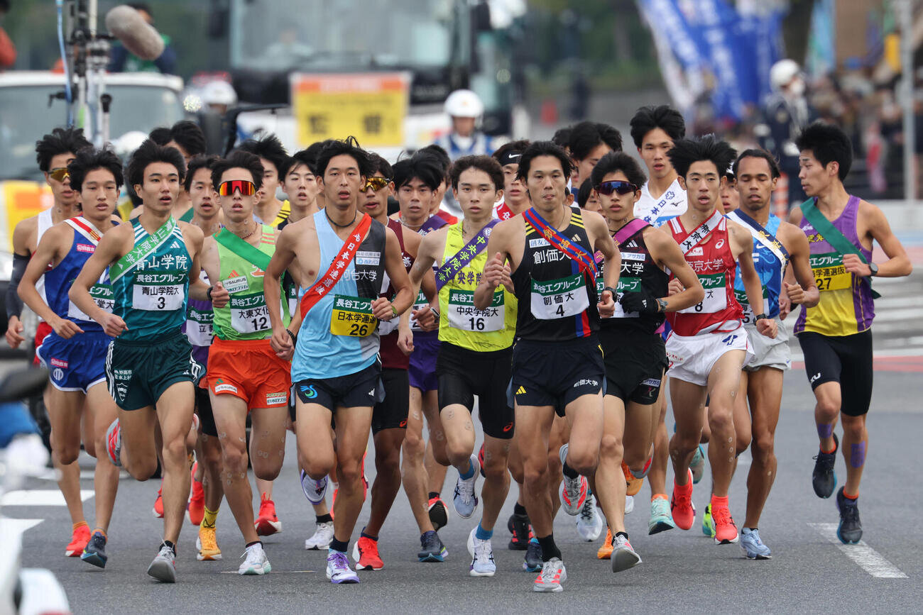 2025年の全日本大学駅伝の様子（代表撮影）